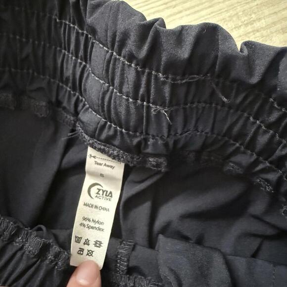 Zyia Active Black Jogger Pants Wmns Sz S Nylon Spandex Stretch Lightweight Track - Picture 3 of 7